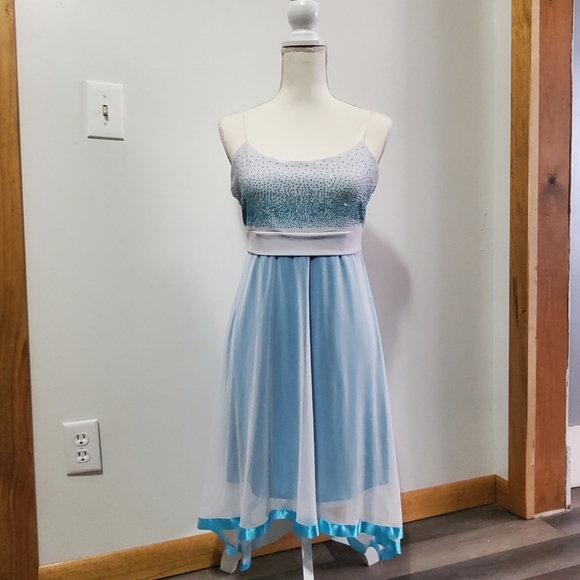 Spaghetti Strap Party Dress - Picture 1 of 8